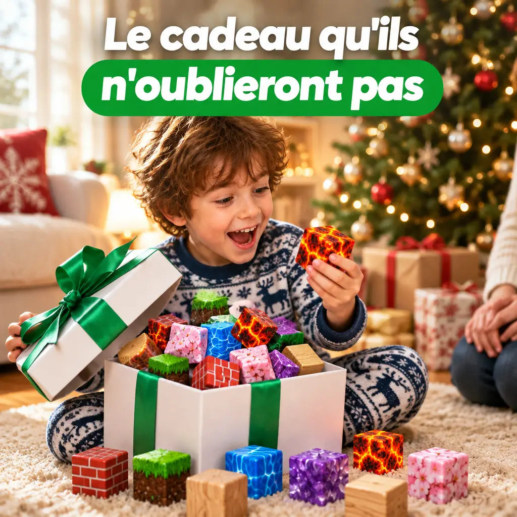 Cubes magnétiques Magnétiplay en cadeau de Noël pour enfant