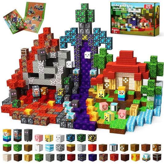 Set Portail Infernal 200 pièces — cubes magnétiques Magnétiplay