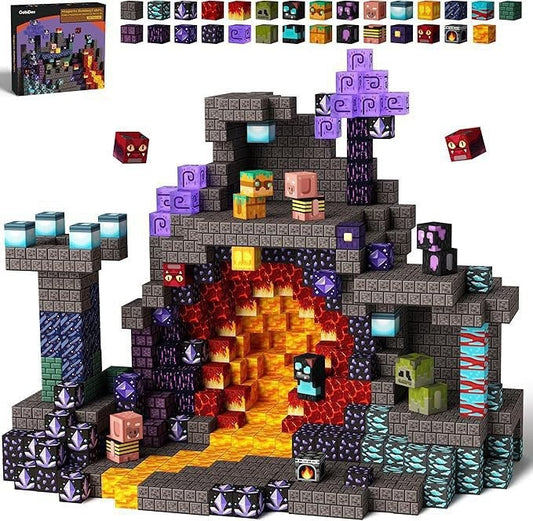 Set Caverne Sombre — cubes magnétiques Magnétiplay
