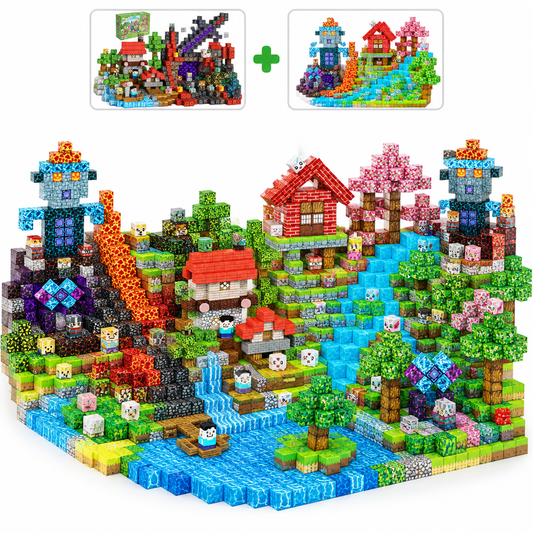 Pack Ultime : Set Ultime 500 et Grand Set Créatif fusionnés en cubes magnétiques